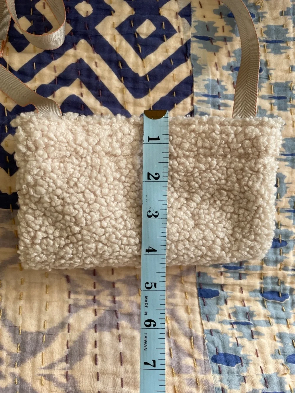 Rag & Bone Cream Sherpa Crossbody Purse
